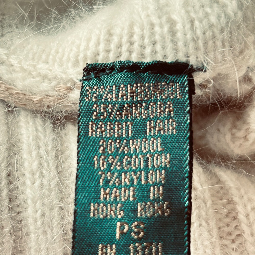 Embassy Row Petites Fair Isle Turtleneck Sweater Beige Brown Cozy Knit Warm - Picture 7 of 7